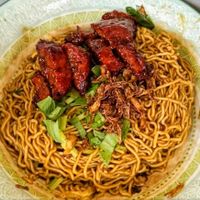 kampua noodles at YUANQI VEGGIE - 元氣素食 in Kuching