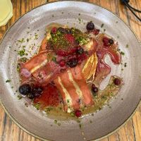 Vegan pancakes  at Eat Sleep Cycle in Girona