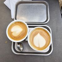 Cappuccino with oat milk at Vago Rizzuto in Palermo