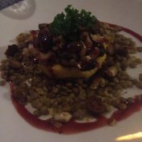 Polenta with fig, hazelnut and lentils...delicious! at Prem Bistro and Cafe in Ho Chi Minh City