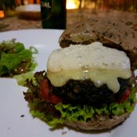 portabello mushroom burger at Prem Bistro and Cafe in Ho Chi Minh City