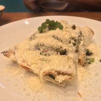 Potato and Kale Enchiladas
thinly sliced baked potato, bell pepper, kale, spinach & onion, wrapped in a homemade tortilla, (covered with sour cream and parmesan)
Vegan w/o toppin at Prem Bistro and Cafe in Ho Chi Minh City