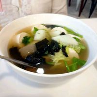 Tofu soup.  at The Rice and Healthy Food ข้าวทิพย์ แอนด์ เฮลท์ฟู้ด in Bangkok