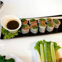 Summer rolls at The Rice and Healthy Food ข้าวทิพย์ แอนด์ เฮลท์ฟู้ด in Bangkok