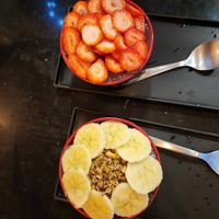 strawberry and bananayummy! at Boutique do Açaí in Paraty