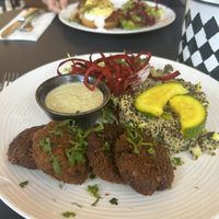 Quinoa and falafel  at La Fabrique en Ville in Brussels