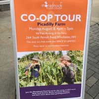 Placard at Monadnock Food Co-op in Keene