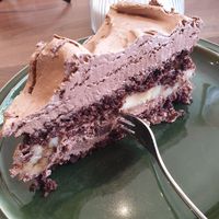 Choco banana mousse cake 😍🤤 at Herbivora in Bad Aibling