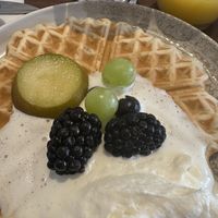 Fresh waffles   at Herbivora in Bad Aibling
