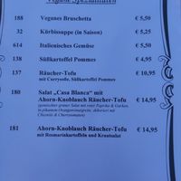 Vegane Karte at Steintoreck in Gehrden