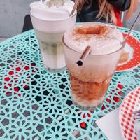 Matcha Latte & Dirty Chai at What The Cake in Strasbourg