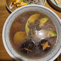 Mushroom soup  at Qing Chun by Perma - 慶春樸門 in Hangzhou