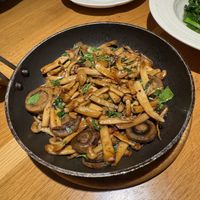 Fried mushrooms  at Qing Chun by Perma - 慶春樸門 in Hangzhou