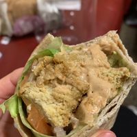 Popcorn tofu wrap at North Coast Co-op in Arcata