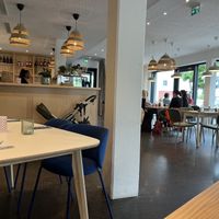 Spacious cafe   at Lilly's Deli in Munich