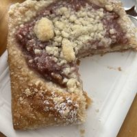 1 von 2 veganen Rhabarberstreuselstücke!! at Abraxas Biomarkt  in Neustadt