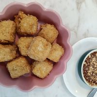 Fried tofu at Baan Ying - Dusit Suites Hotel in Bangkok