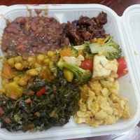 A sampling of every dish they had that day. at Vital-Life Vegan in Toronto