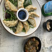 Gyoza and ratatouille   at Le Fayoh' in Fayence