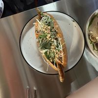 banh mi hot dog  at FatCat Delikatessen in Bratislava