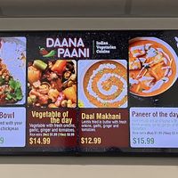 Solid vegetarian and vegan options!  at Daana Paani  in Mifflinville