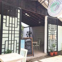 outdoor and indoor seating at Buddha's Garden in San Juan Del Sur