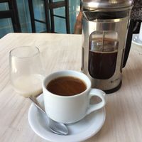 Organic Nicaraguan Coffee served with house made almond or coconut milk at Buddha's Garden in San Juan Del Sur