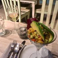 Plantain ceviche: amazing! at Buddha's Garden in San Juan Del Sur