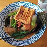 Spicy veggie tofu miso ramen at Suki Ramen Sapporo - Barcelona in Barcelona