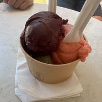 Blauwe bes, aardbei, ananas   at Glacier des vignobles in Saint-emilion