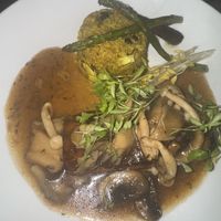 Vegan Sweet potato steak  at Niche Restaurant in San Juan