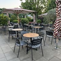 Outside seating.  at L'Osteria in Greifswald