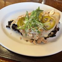 I think this was some kind of cabbage that isn’t on the menu anymore but it was DANK   at Eliza in Kingston