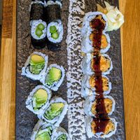 Vegetable maki combo sushi platter at Matsu Sushi in Dresher