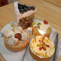 Tarts and cakes at ikinokoru - Plant-based Japanese Cuisine in Batam