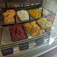 Vegan fruit flavors at Gelateria Santa Maria Novella in Florence