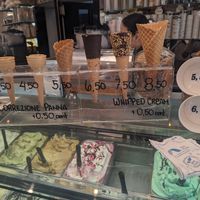Prices at Gelateria Santa Maria Novella in Florence