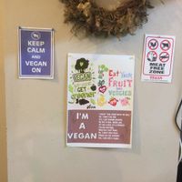 Inspiring signs at The PINK WEED Cafe in Kobe