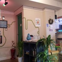 Interior of The PINK WEED Cafe. at The PINK WEED Cafe in Kobe