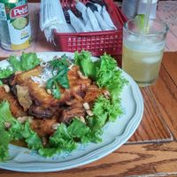 The tofu steak. Oh my god, jennice, the tofu steak jennice, oh my god. at Clover in San Pedro La Laguna