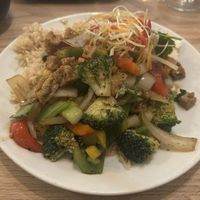 Garlic & Pepper Tofu Veg Stir-fry    at Chanapa in Tullamore