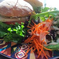 Vegan cheese and avocado sandwich at Tierra Cafe in Los Angeles