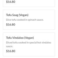 Vegan mains page 7 at Food O'Clock Cafe in Bendigo