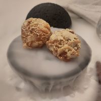 "moon cheese" from Wallace and Gromit at Chef Liam Penn in Bristol