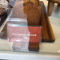 Vegan Pumpkin bread at Copper Mug Coffee in New York City