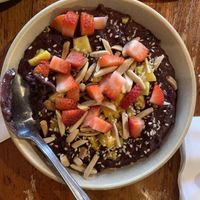 Dessert - black rice pudding - very yummy!   at Burma Superstar in San Francisco