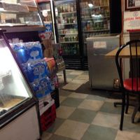 Beverage cooler at D C Cafe in Washington