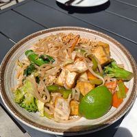 Pad thai tofu with extra vegetables at Hey Thai  in New York City