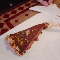 Vegan chocolate cake at Cafe Josefina in Munich