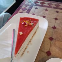 Vegan cheesecake at Cafe Josefina in Munich